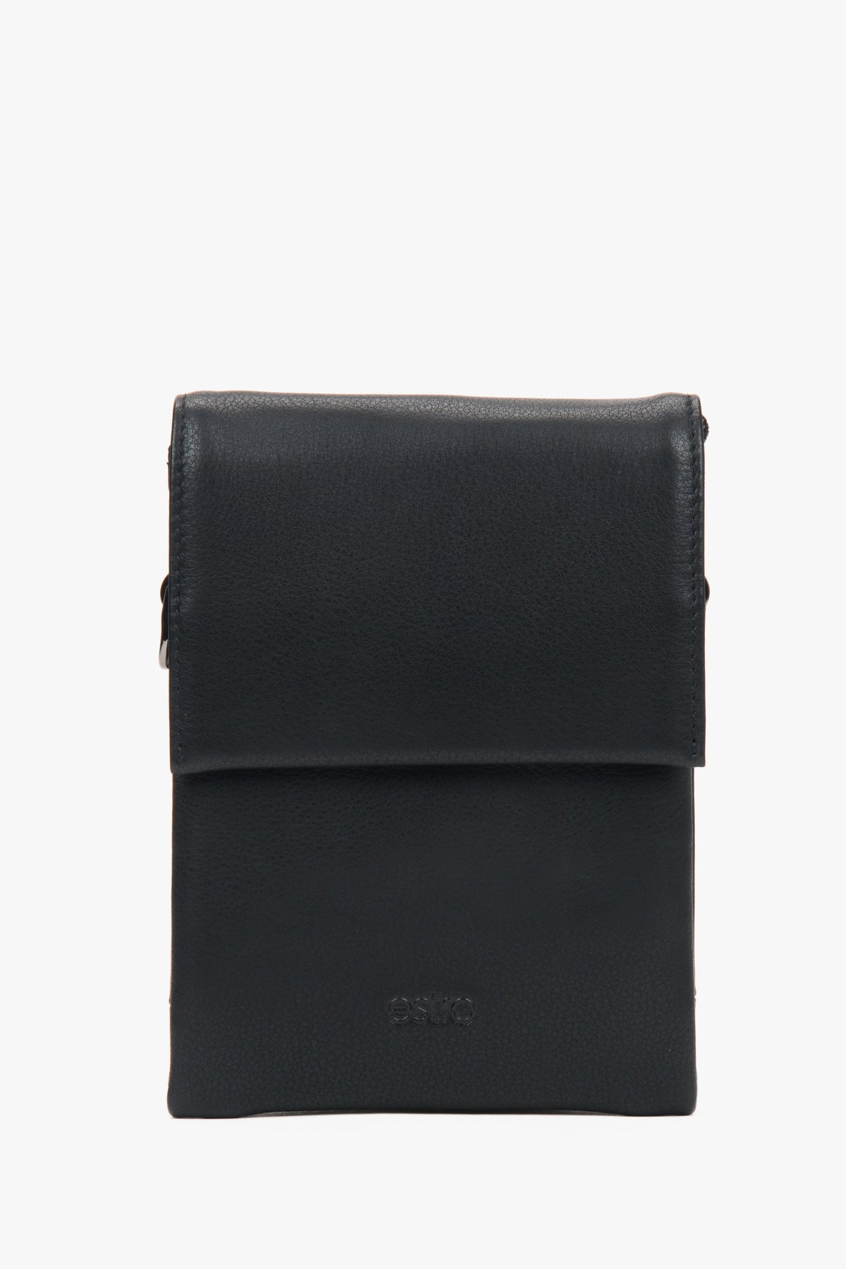 Czarna torba na tablet ze skóry naturalnej Estro ER00117333.