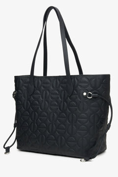 Czarna torba damska typu shopper Estro.