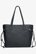 Czarna skórzana torebka damska typu shopper Estro ER00115045